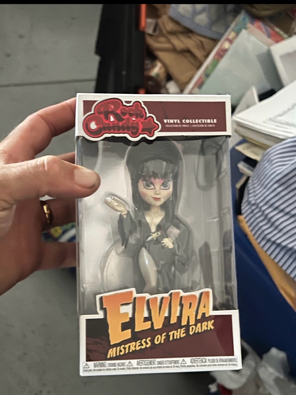 Elvi Elvira Mistress of the Dark Vinyl Figure - Black with Pink Accents